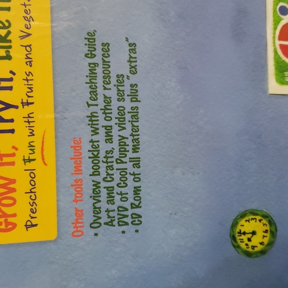 Grow It, Try It, Like It Preschool Fun w/ Fruits & Vegetables Nutrition Kit NEW - Picture 3 of 9